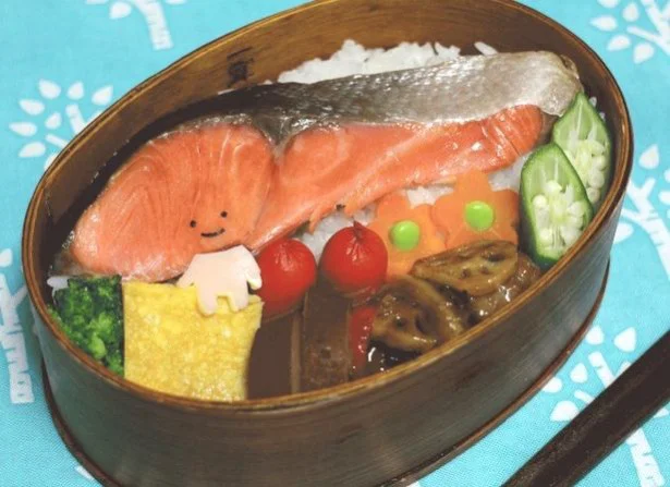 【キャラ弁】シンプルイズベスト？「さけの切り身」という便利キャラをお弁当に