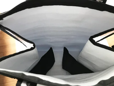中を見ると、何やらあやしげ？な黒いものが…
