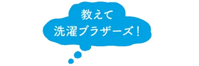 教えて！洗濯ブラザーズ