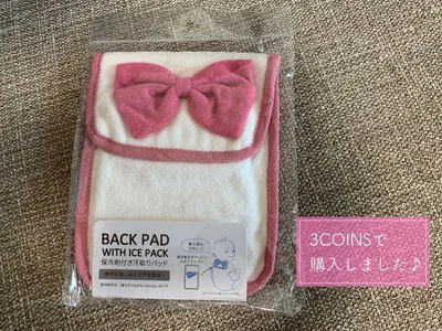 かわいい保冷剤付き汗取りパッドは3COINSで購入♪