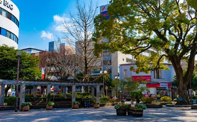 学生が多く集う街なので、駅周辺は活気があり飲食店も充実している「大橋」。