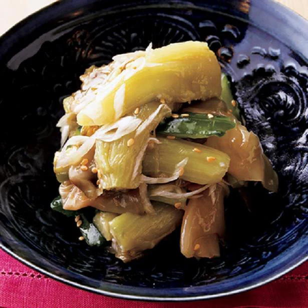 漬けものの塩けを利用してあと味さっぱり!