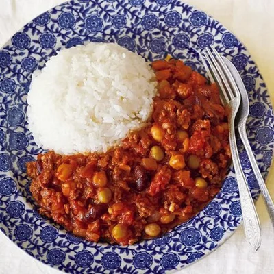 「チリコンカーンご飯」