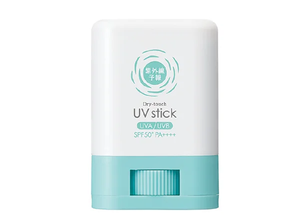 ▷紫外線予報 さらさらUVスティック SPF50+・PA++++ 15g ¥1,700/石澤研究所