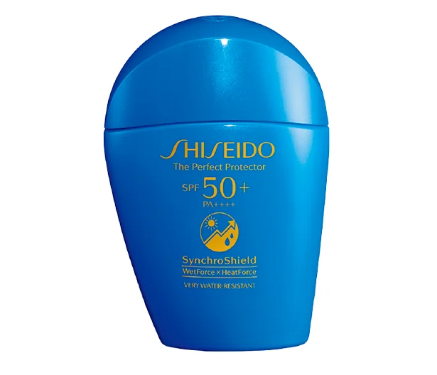 ▷SHISEIDO ザ パーフェクト プロテクターSPF50+・PA++++ 50ml ￥4,700（編集部調べ）／SHISEIDO