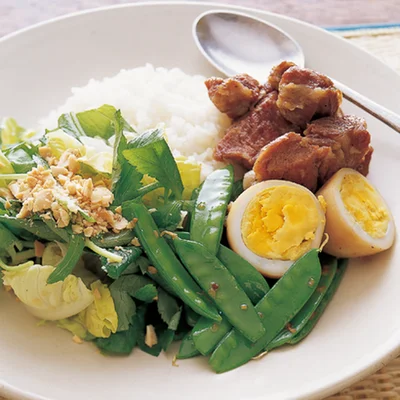 「豚肉の角煮プレート」