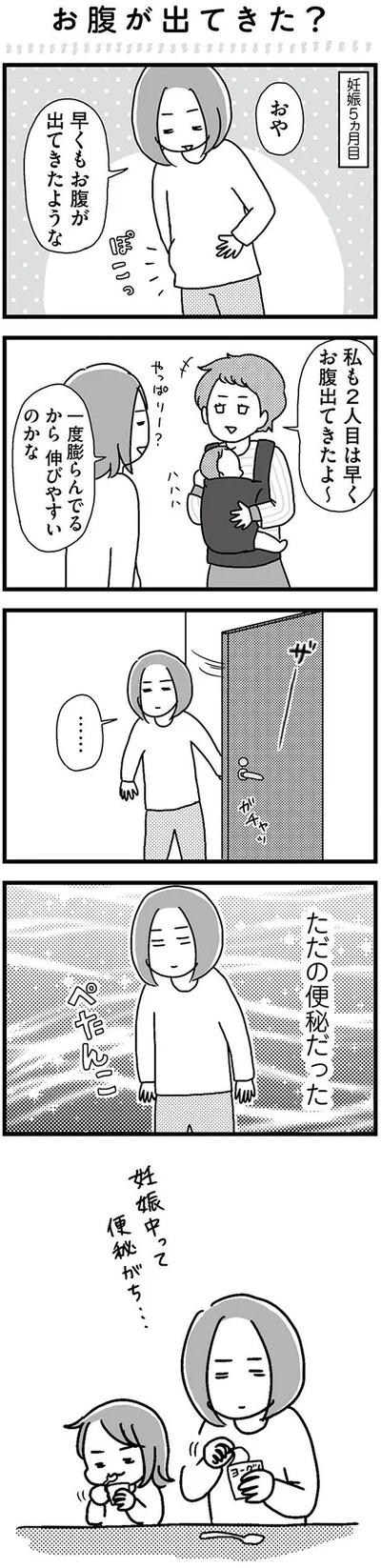 お腹のふくらみの正体