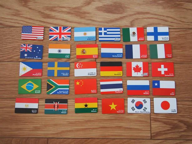 世界の国旗が30種類入った「こっき」シリーズもおすすめ！