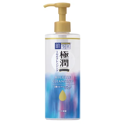 肌ラボ 極潤プレミアムクレンジングヒアルロン液330ml ￥900（編集部調べ）／ロート製薬