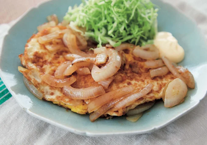 両面焼きの卵が肉みたい！「卵のしょうが焼き風」