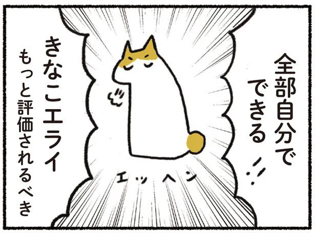 すごいよ、きなこちゃん！