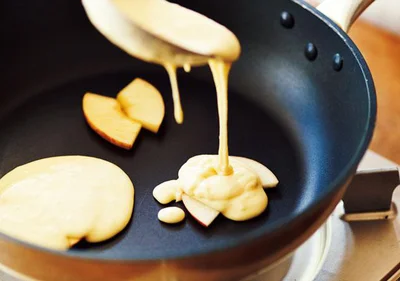 りんごのプチパンケーキの作り方3