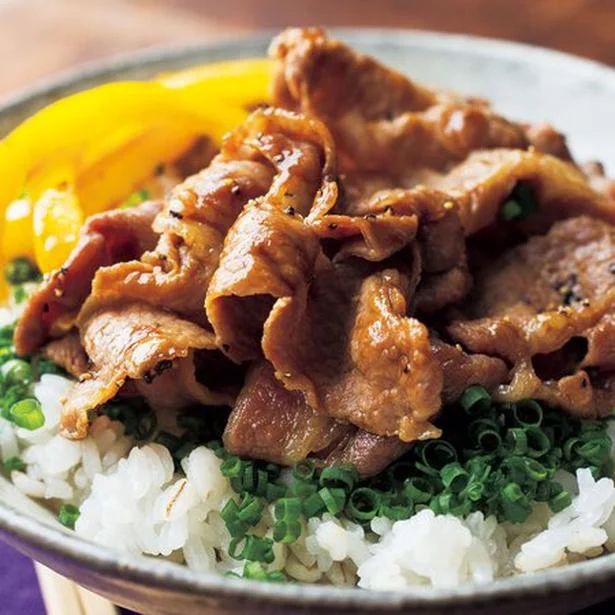 「さっと煮豚丼」