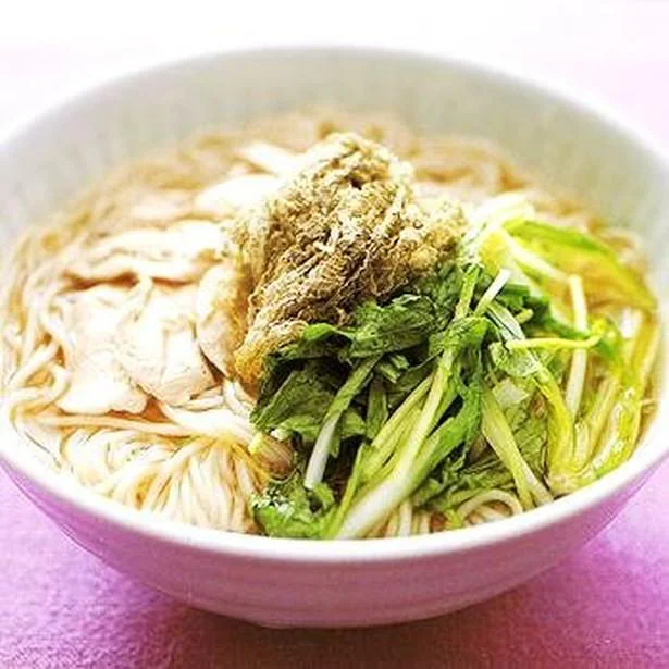 「水菜のにゅうめん」