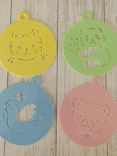 【画像】4種類の動物柄がセット