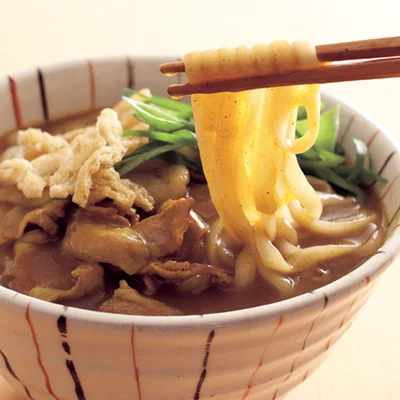 「豚バラとねぎのカレーうどん」