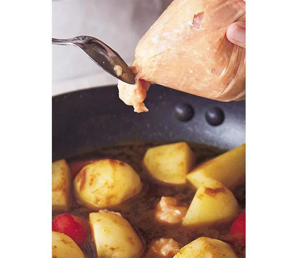 ひき肉カレー肉じゃがの作り方