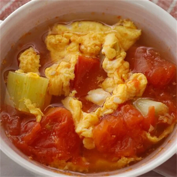 「トマトと卵の中華スープ」