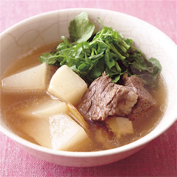 「牛肉と大根のスープ」