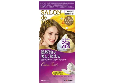 サロンドプロ 泡のヘアカラー・エクストラリッチ［ 医薬部外品］ 全14色￥1,200（編集部調べ）／ダリヤ