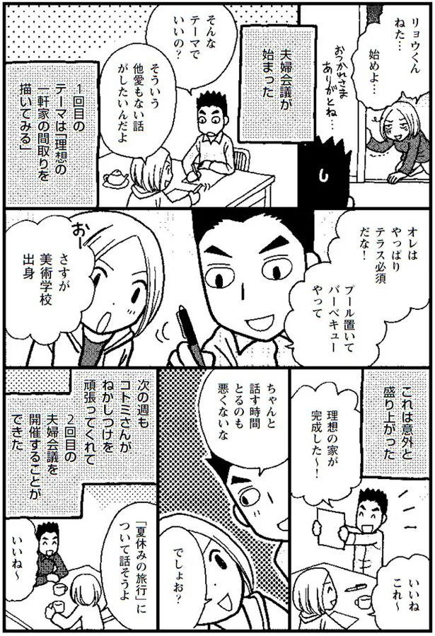 盛り上がった夫婦会議