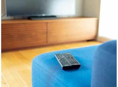 テレビを見るソファーの上に必ず置くのがルール