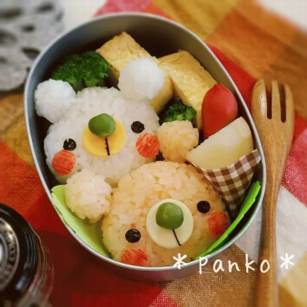 【キャラ弁】色違いのツインズにすると、かわいさ倍増