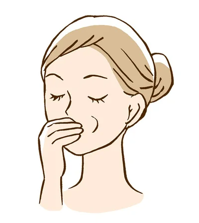 「モダイオラスマッサージ」で口まわりの筋肉をほぐす