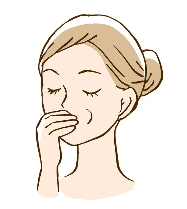 「モダイオラスマッサージ」で口まわりの筋肉をほぐす