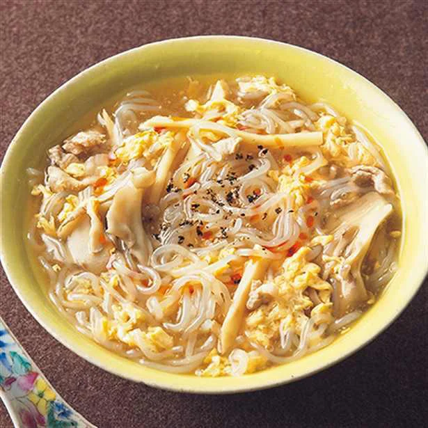 「しらたき酸辣湯(サンラータン)麺」