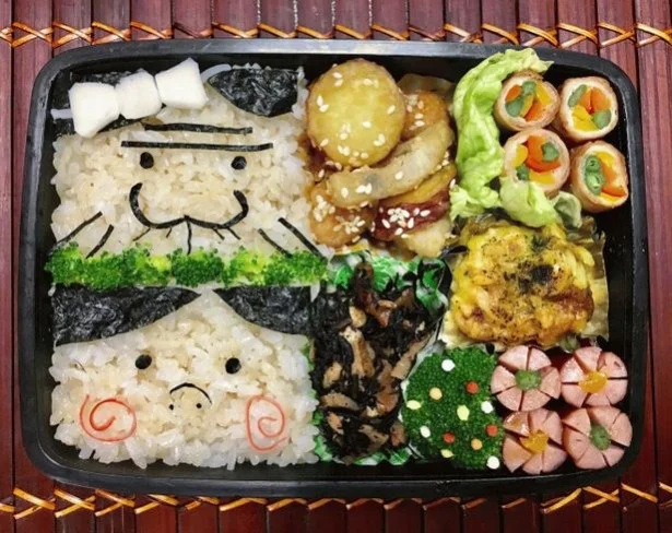 【キャラ弁】懐かしの昭和アニメ「天才バカボン」もキャラ弁に登場なのだ