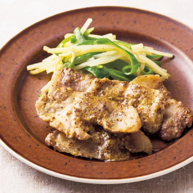 【簡単レシピ】リーズナブルな豚の厚切り肉がおしゃれなごちそうに！「厚切り豚のハニーマスタード焼き」