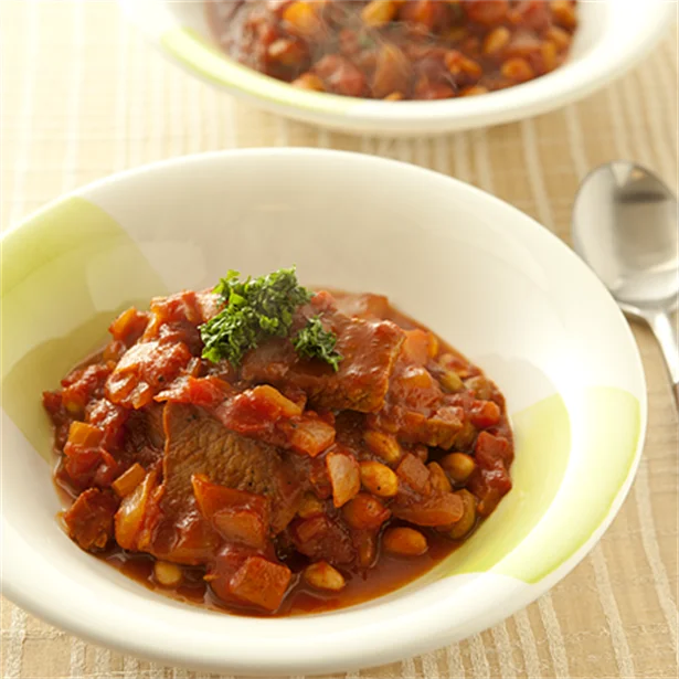 「豚肉と豆のトマトシチュー」