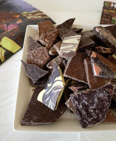 高級クーベルチュールチョコが大量にある幸せ！！なくなったらまた注文します！