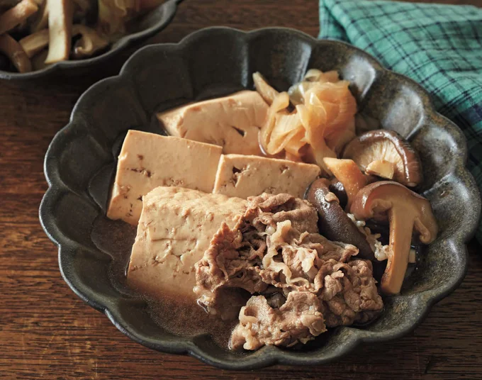 味しみ豆腐がたまらない「牛肉と豆腐のすき煮」