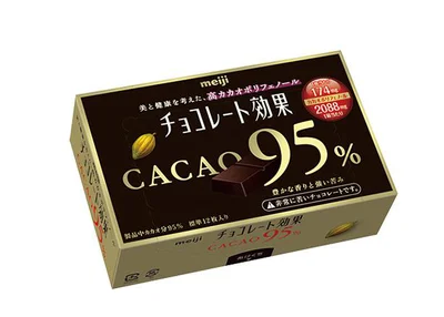 チョコレート効果 カカオ95%　60g ¥220／明治