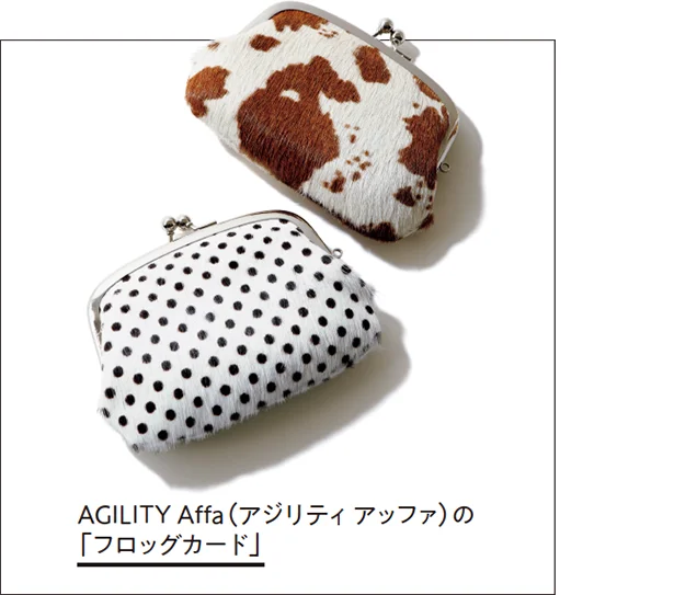 AGILITY Affa（アジリティ アッファ）の「フロッグカード」縦9.5×幅13.5×厚さ3cm 各￥4,800／アジリティ ジャパン