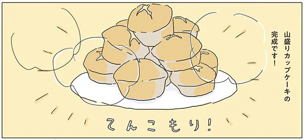 調子が悪い日の山盛りカップケーキ　眠れぬ夜はケーキを焼いて(2)