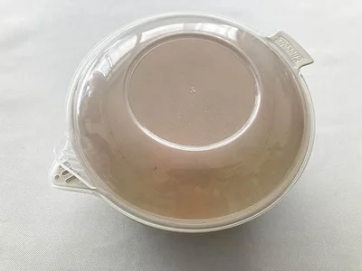 ふたをして、蒸気弁を開けて電子レンジへ