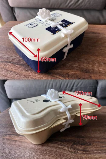 パッキンが弱いお弁当箱の補強に。フタのツメ部分が発砲スチロールのランチボックスにも使えます