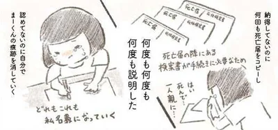 夫の死を受け入れていないのに何度も何度も死亡届をコピーして 旦那が突然死にました 6 画像2 5 レタスクラブ