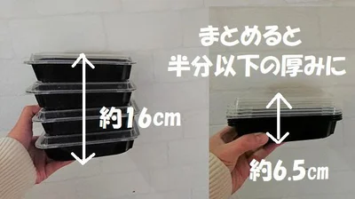 4個のボックスをコンパクトにまとめられます◎