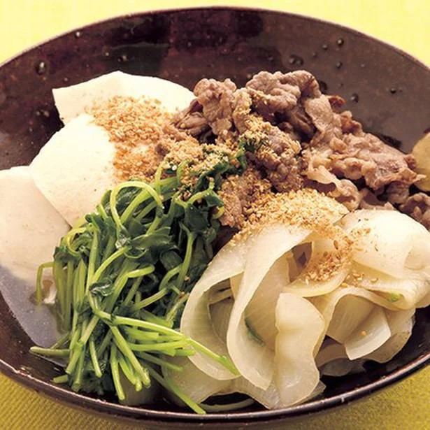 「塩味肉豆腐」