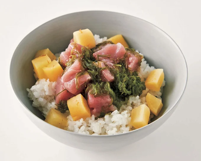 たれナシでおいしい「ねばねばまぐろ丼」