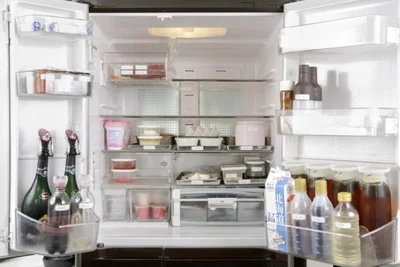 美しく、出し入れしやすく収納されているミセス美香さんの冷蔵庫