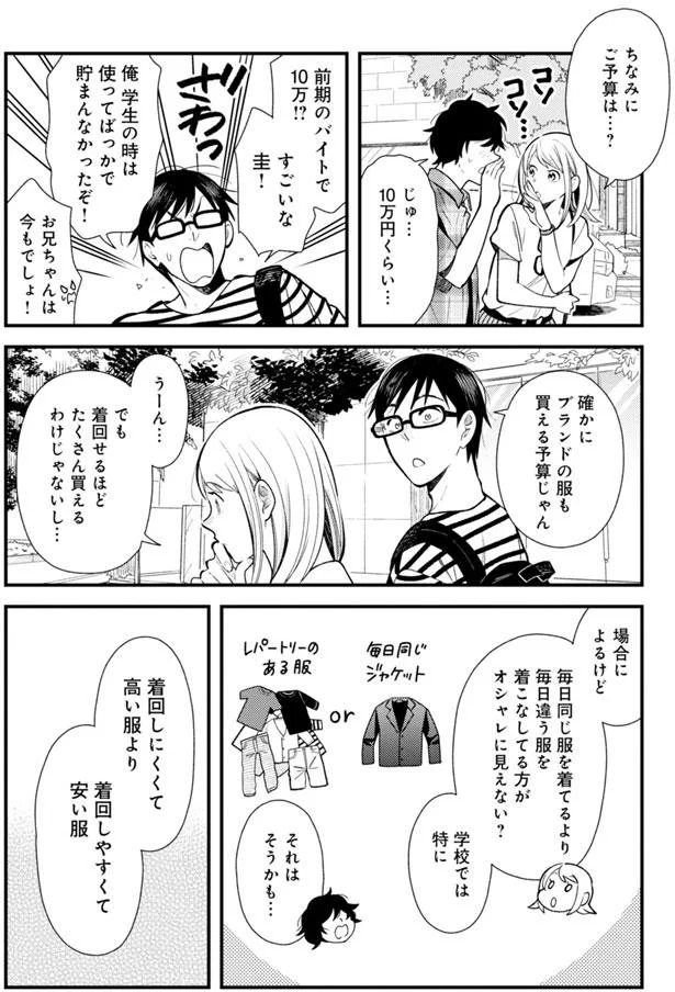 着まわしやすくて安い服