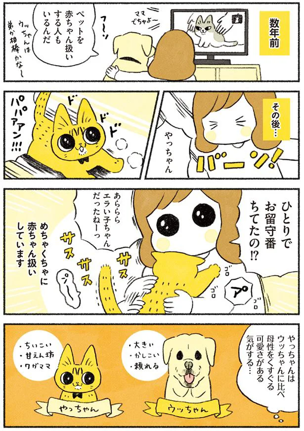 【画像を見る】茶トラのやっちゃんとちーちゃん