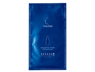 タカミスキンピールマスク15ml×4枚￥3,520／タカミ肌の生まれ変わりを整える角質美容水を含有した、洗顔後の肌に使うシートマスク。密着性の高い素材で、ムラなく成分を届ける。