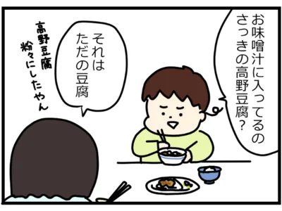 お味噌汁に入ってるのも高野豆腐？