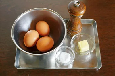 卵の味を生かす究極の調理法です